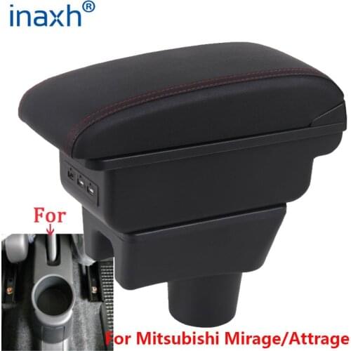 For Mitsubishi Mirage Armrest For Mitsubishi Attrage Mirage Car armrest Box interior Retrofit parts car accessories Storage box