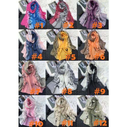 Luxury 2018 gradient beach silk scarf,cotton wool korea scarf,shawls and hijabs,british style,muslim floral hijab,shawls wraps