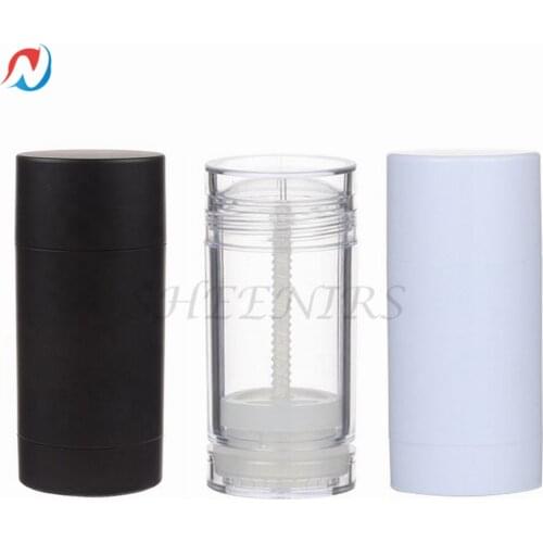 Sheenirs 10pcs 50ml White Clear Black Twist Up Deodorant Tube / Bottle / Stick Containers Empty for Personal and Skin Care