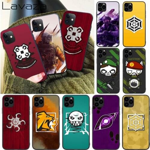 Lavaza cartoon Rainbow Six Siege Silicone Soft Case for iPhone 12 Mini 11 Pro XS Max XR X 8 7 6 6S Plus 5 5S SE