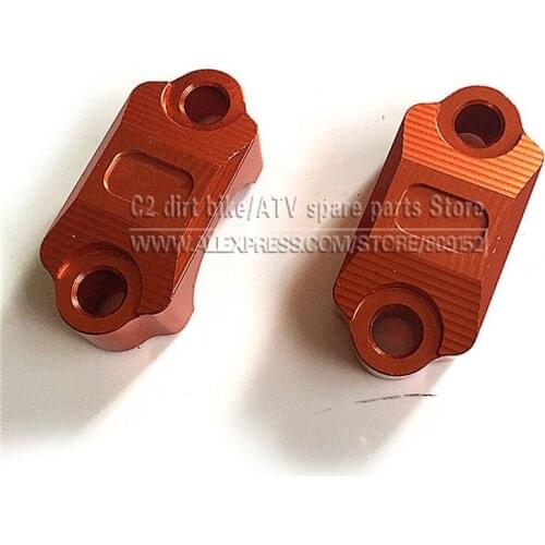 Brake Clutch Lever 22mm universal Control Clamp CNC Billet Anodized Fits For KTM Folding hand lever 530 SX SXF EXC Orange
