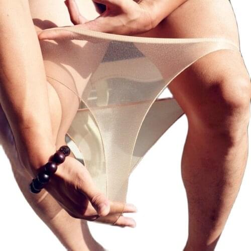 Woman Panties Mercerizing Breathable Appeal Briefs Piece Seamless Ultra Thin Translucent Pzeroes Glossy Unseamed Silk Underpants