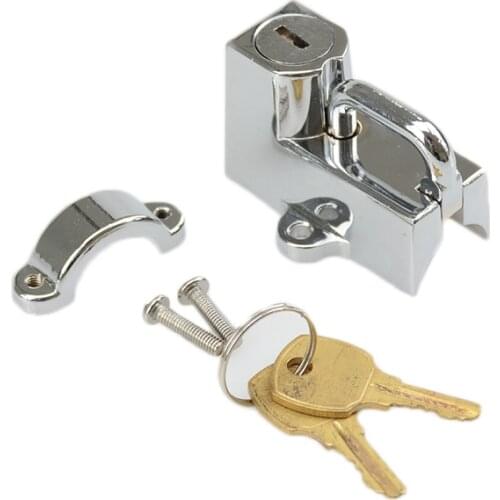 Universal Motorcycles Accessories Motorcycle Helmet Lock For Harley Honda Yamaha Suzuki Chrome 7/8'' Tube