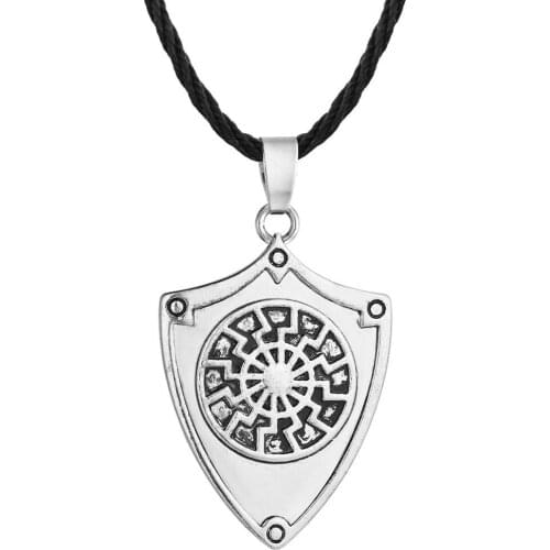 Vintage Mens Viking Necklace Alloy Material Pirate Rune Necklace Holiday Gift Fashion Necklace 2020