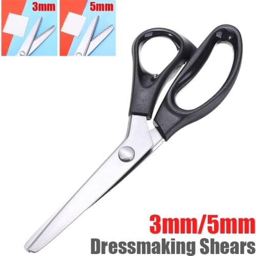 1PC Scissors 3mm/5mm/7mm Dressmaking Scalloped Edge Shears Scissors Fabric Clipper Fabric Decorative Edge Supplies