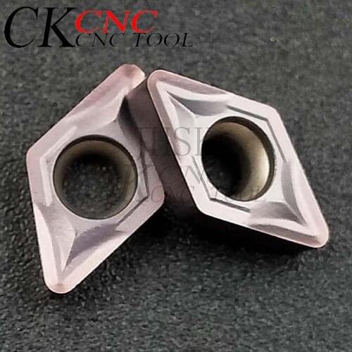 10pcs DCMT070208 VP15TF DCMT21.52 DCMT 070208 turning tools carbide insert DCMT cutter blade CNC parts lathe for Stainless steel