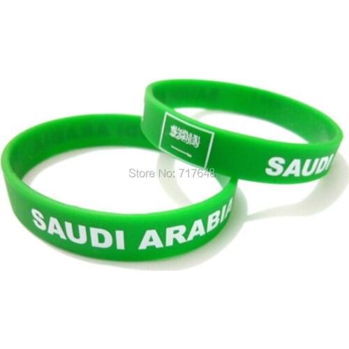 100pcs Saudi Arabia wristband silicone bracelets free shipping by FEDEX