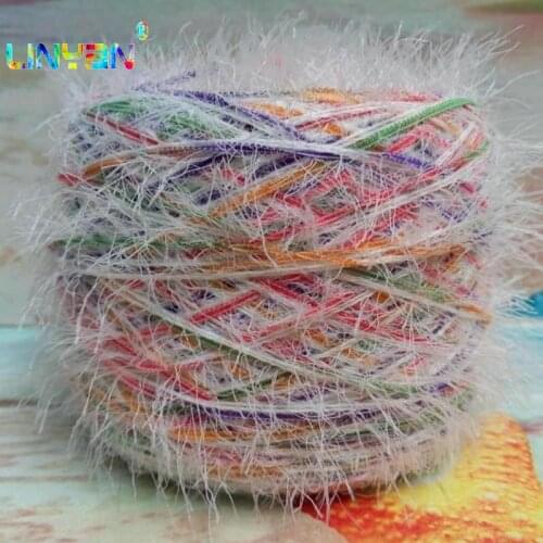 300G*1 piece Colorful mohair Sweater Knitwear Hand Knitting Wholesale Yarn For Knitting & Crocheting Thick chinlon fleece t52