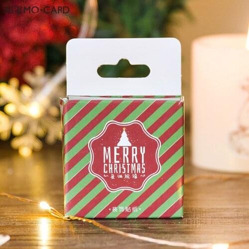 45Pcs/Box Christmas Stickers Diy Gift Card Photo Album Diary Stickers School Supplies Scrapbook Stickers Mini Kawaii Stationery