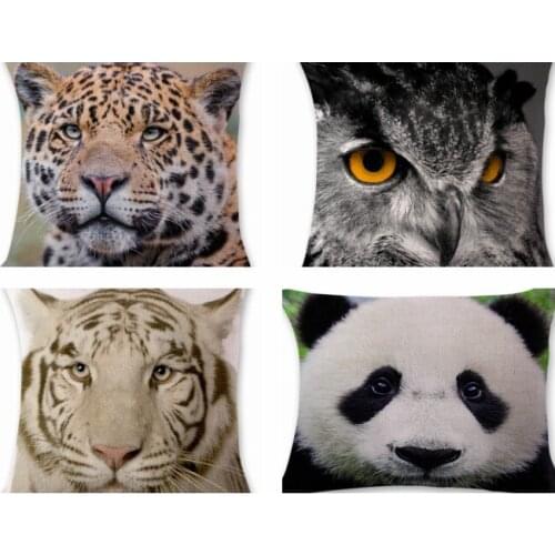 Cat Animals Cotton Linen Throw Pillow Case Cushion Case Pillowcases Soft Room Gifts Single Sides Printing