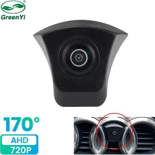 GreenYi 170° Fisheye Lens AHD 720P Night Vision Car Front View Camera For Audi A1 A3 A4 A5 A6 A7 Q3 Q5 Q7 TT Logo Mark HD Camera