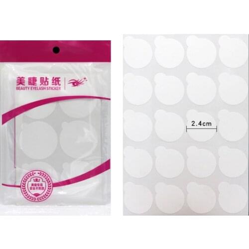 Eyelash Glue Gaskets Practical Grafted Glue Holder Pallet Paper Stickers Practical Isolated Grafted Eyelashes Sticker for Lady
