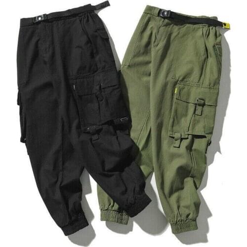 Overalls Mens Loose Hip-hop Beam Pants Cargo Casual Long Pants ZXL