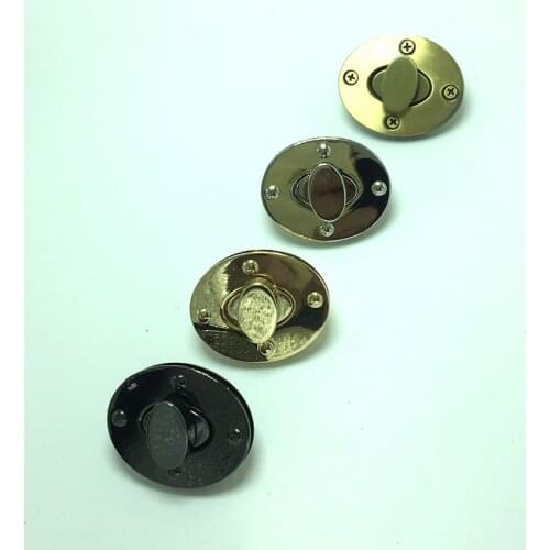 Metal Clasp Turn Lock DIY Handbag Exquisite Egg Shape Twist Purse Hardware Bag Parts Accessories