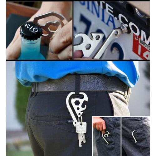 EDC Multifunctional Tool Outdoor Hexagon Wrench Opener Saw Keychain Gadgets Camping Equipment Survival Tool