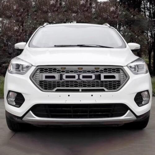 Auto Grille For Escape Kuga Grille 2015 2016 2017 Modified Racing Grills Grille For Trims Front Bumper Mesh Cover Grills