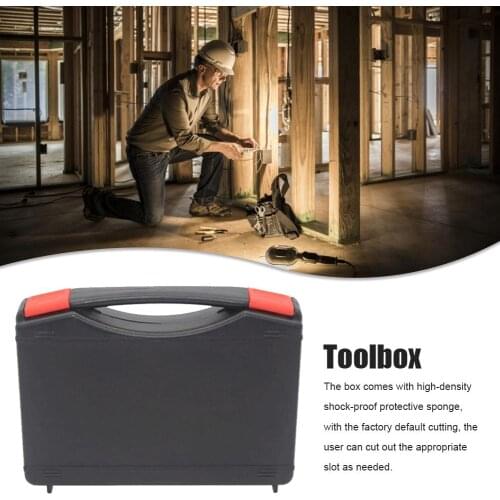 Portable Tool Box Hardware Storage Case Push-on Buckle Handle Design Environmental PP Plastic Organizer For Screws Nuts & Bolts