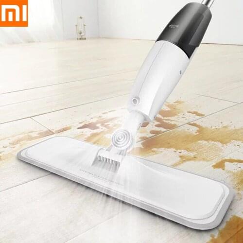 New Xiaomi Youpin Water Spray Mop Spray Flatbed Lazy Hand-washing Mopping Wood Floor Tile Mop TB500 360 degree rotating rod