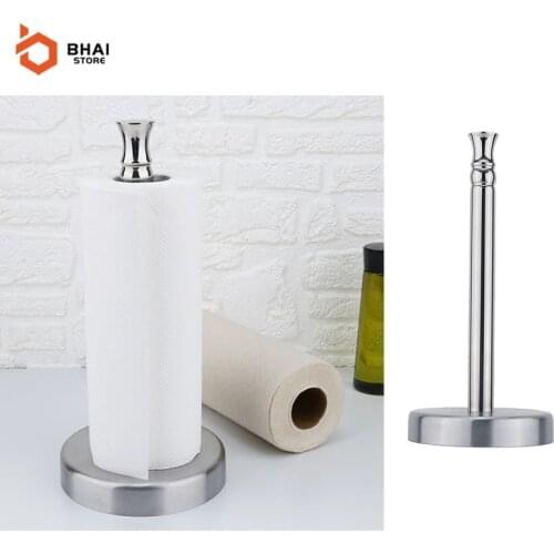 Bhai Vertical Stand Kitchen Cling Film Tin Foil Napkins Storage Rack Paper Towel Holder Home Kitchen Toilet Storage Accessories