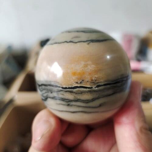 1pcs 40-60mm Natural jasper ball pink jasper sphere healing crysral stone ball for fengshui decoration
