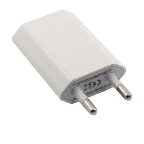 White Color EU Plug USB AC Power Home Wall Charger Adapter For IPod For IPhone 3 4 5 6 7 7plus 8 wholesale 100pcs