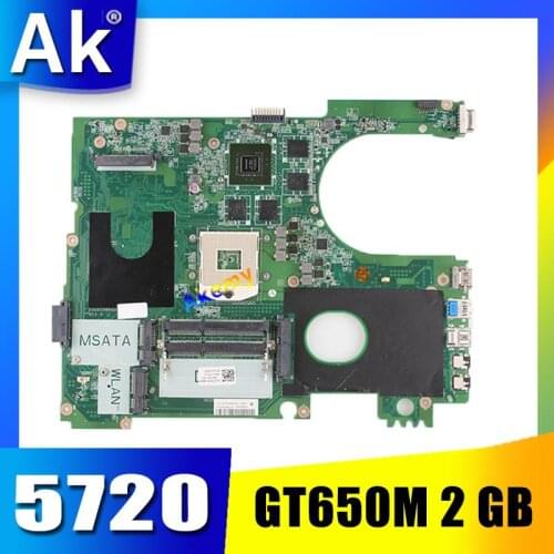 17R N7720 For DELL 5720 7720 motherboard CN-072P0M 072P0M motherboard DA0R09MB6H1 DA0R09MB6H3 2D GT650M 2 GB trabalho 100