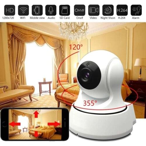 2017 720P HD Wireless Wifi IP Camera Home Security Surveillance Camera Onvif P2P IR-Cut P/T Night Vision CCTV Indoor Camera