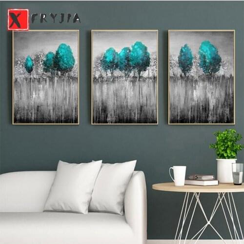 3pcs 5D Diy Diamond Painting Green Plant Landscape Triptych Diamond Embroidery Mosaic Full Square Round Drill home decoration