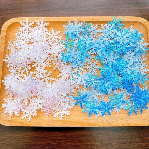 300pcs/Lot Artificial Snow Tree Ornaments Decorations Christmas Snowflakes Confetti For Home Party Wedding Birthday Decor