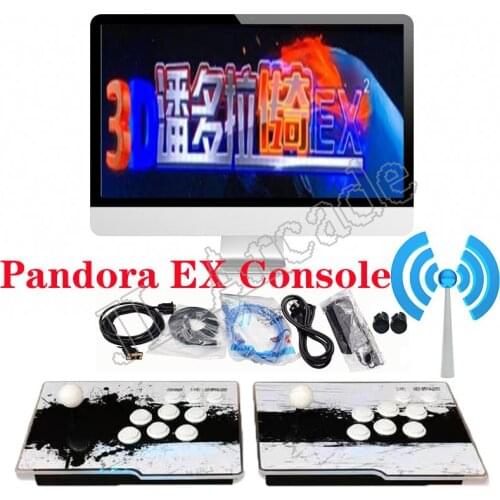 3D Pandora Saga Box EX WIFI 8000 in 1 Save Function Multiplayer Joysticks Retro Arcade Game Console Cabinet Support 4 Players