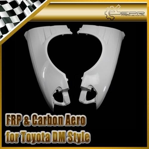 Car Accessories For Toyota 100 Mark II DM Style Normal Version FRP Fiber Glass Front Vented Fender +15mm Fiberglass Wheel Flare