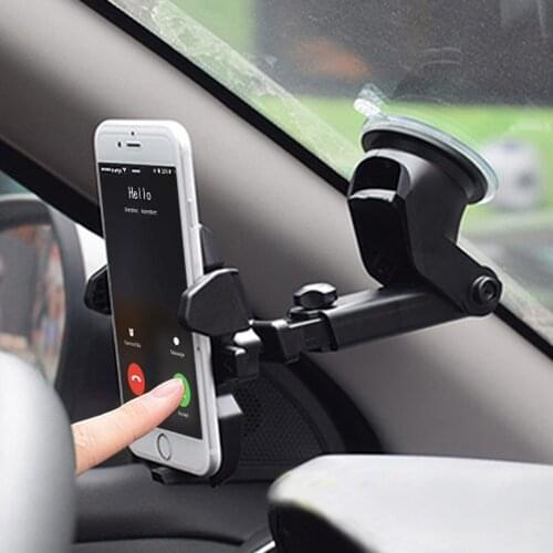 Sucker Car Phone Holder Mount Stand GPS Telefon Mobile Cell Support For iPhone 12 11 Pro Max X 7 8 Plus Xiaomi Redmi Huawei