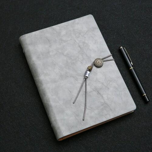 Business Notebook Tools Chinese Style Simple A5 Loose Page Company Office Conference Gift Box Set Free Carved Retro Notebook Rea