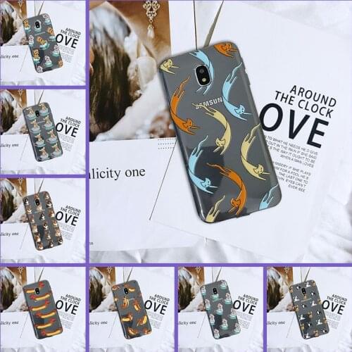For Samsung Galaxy J4 J6 J8 Plus 2018 J3 J5 J7 2015 2016 2017 Phone Case Silicone Cute Dog Back Cover For Samsung J2 J5 J7 Prime