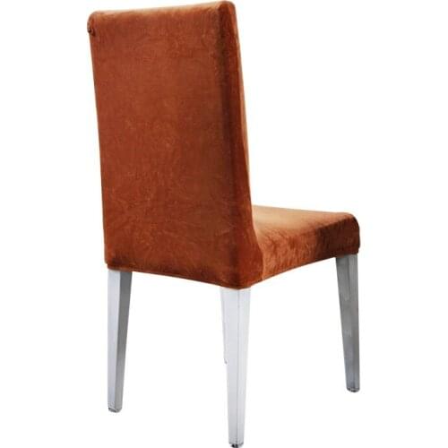 Household Half Chair Cover Household Simple and Comfortable One-piece Chair Cover Flannel Wedding Hotel Restaurant Chair Cover