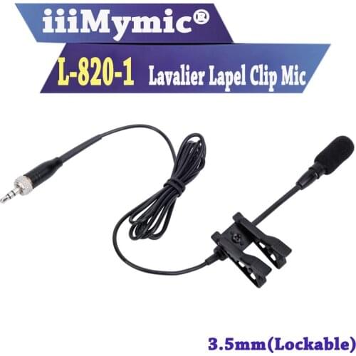 IiiMymic 3.5mm Lavalier Condenser Speech Teaching Microphone for Senheiser Wireless BodyPack Transmitter Large Sound-absorbing