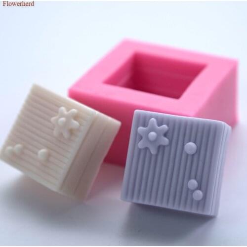 Square Fondant Cake Silicone Mold DIY Food Grade Silicone Pastry Chocolate Mold Handmade Soap Silicone Mold Soap Making Supplies