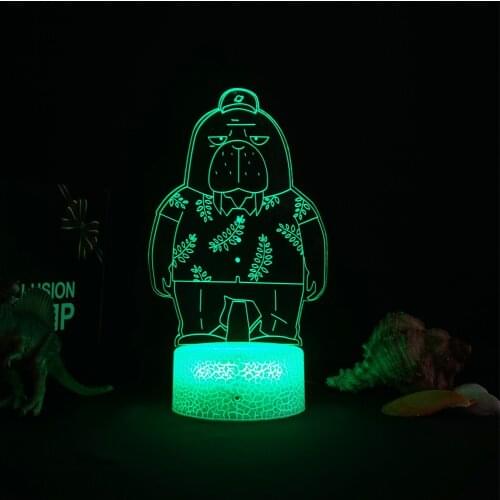 Manga OT Shiho Ichimura Lamp Anime ODD TAXI 3d Light Led Lamp for Child Bedroom Decor Night Light Birthday Gift Room Table