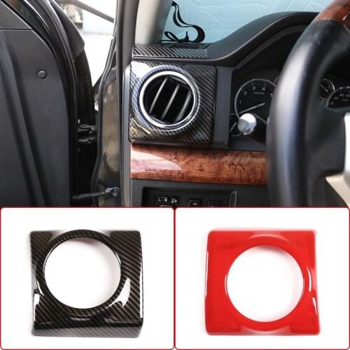 Car Main Driver Dashboard Air-conditioning Air Outlet Frame Cover Trim Sticker For Toyota Tundra 2014-2021 Interior Accessories