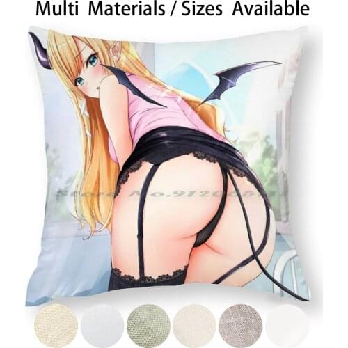 Hentai Big Ass Pillow Case Throw Pillow Cover Cotton Linen Flax Tits Oppai Anime Girls Sexy Hot Anime Cute Kawaii Lewd Hentaii