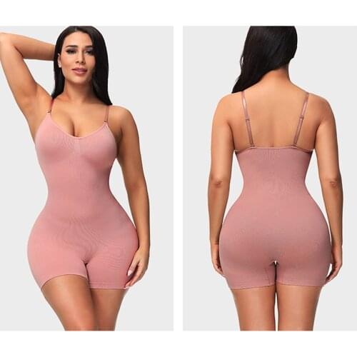 Body Shaper Shape Wear Tummy Control Underwear Women Chest One-piece Full Body Shapewear Butt Lifter Bra Bodysuit