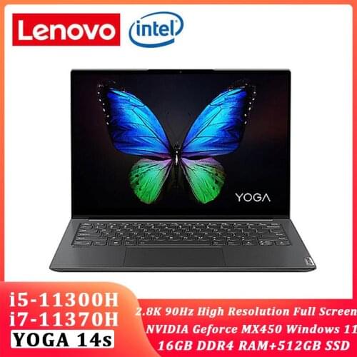 Lenovo YOGA 14s 2021 Intel i5-11300H/i7-11370H 16G RAM 512G SSD lightweight notebook Windows10 High Refresh Rate screen laptop