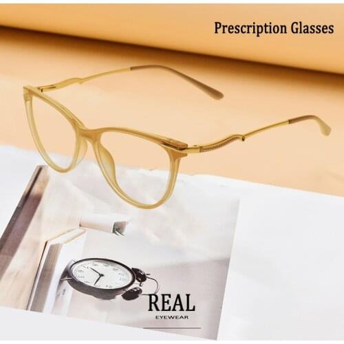 Customize Retro Fashionable TR Women Prescription Glasses Myopia Optical Eyeglass Frame 1003