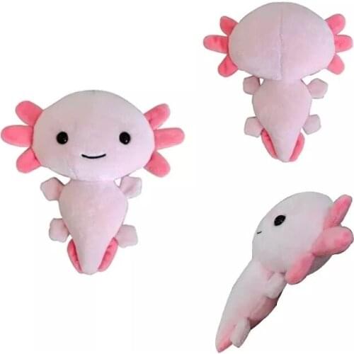 20/30cm Kawaii Axolotl Plush Toys Cartoon Baby Sleeping Pillow Animal Stuffed Plushie Doll For Kids Christmas Halloween Gifts