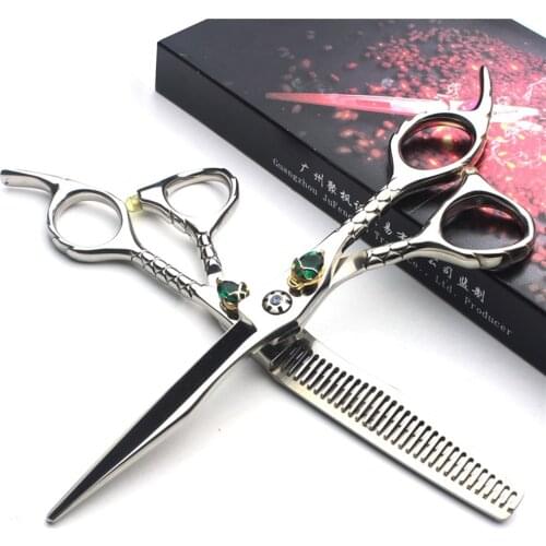 Professional Pet Hair Scissors for Grooming Dog High Quality 6-inch Cutting Thinning Shears Barber Shop Tool Kit Logo Engraving