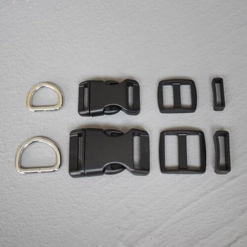 1 Set 20mm 25mm Plastic buckle strap rectangular buckle adjuster for bag pet dog collar necklace sewing handmade accessory