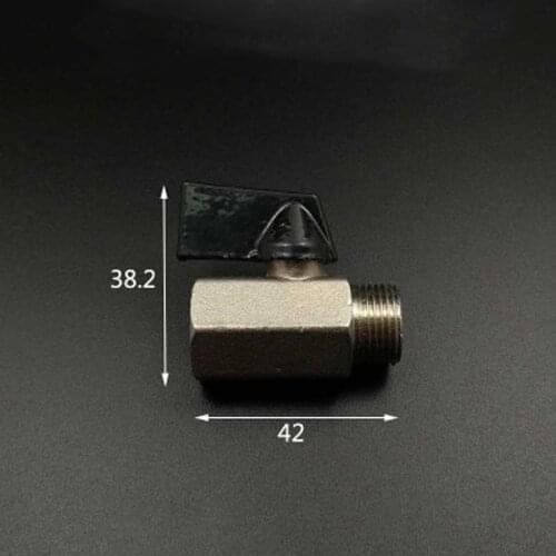 Female to MaLe Nickel Plated Brass Ball Valve DN10 3/8" BSP Temperature 0-120C Pressure 10 Bar Port Size7.9mm