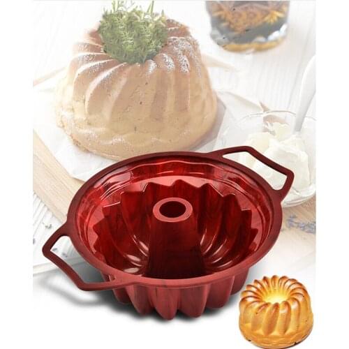 Silicone big Cake Molds Flower Crown shape Cake Bakeware Baking Tools 3D Bread Pastry mould Cake Bread DIY Tools