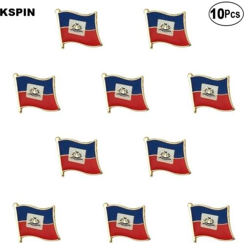Haiti Flag Lapel Pin Flag badge Brooch Pins Badges 10Pcs a Lot