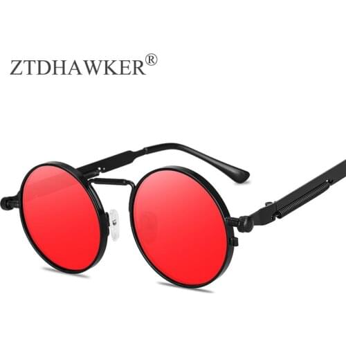 New Punk Wind Sunglasses Mens Tide Spring Metal Temples Personality Eyeglasses Women Reflective Glasses